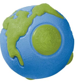 Planet Dog Orbee Ball Tough Floating Dog Toy Blue & Green - Large